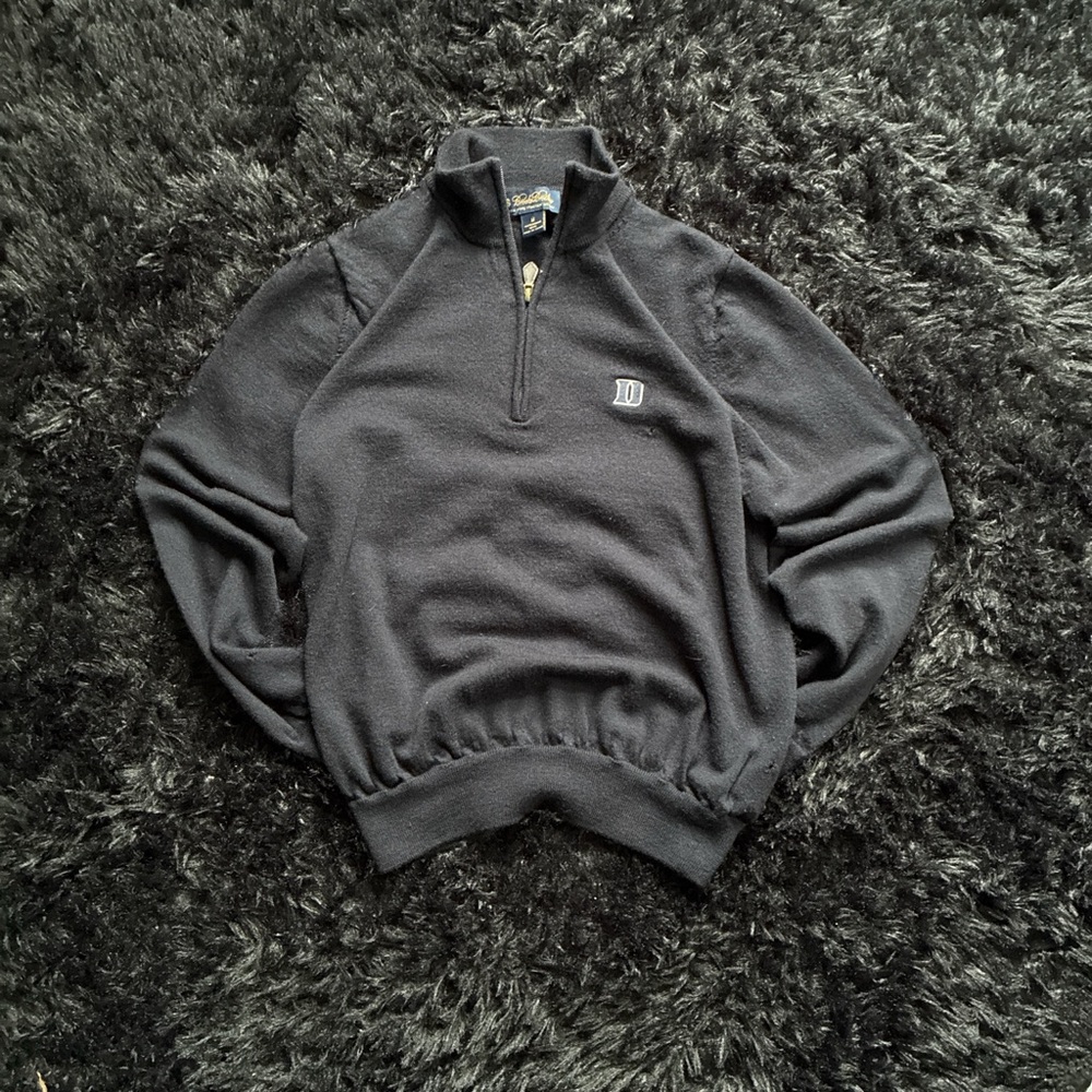 Brooks Brothers Charcoal Zip-Up Sweater